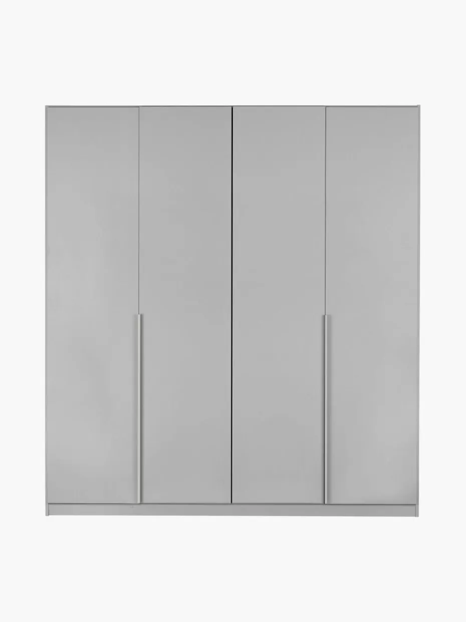 Kleiderschränke-Westwing Drehtürenschrank Mia, 4-türig Grau