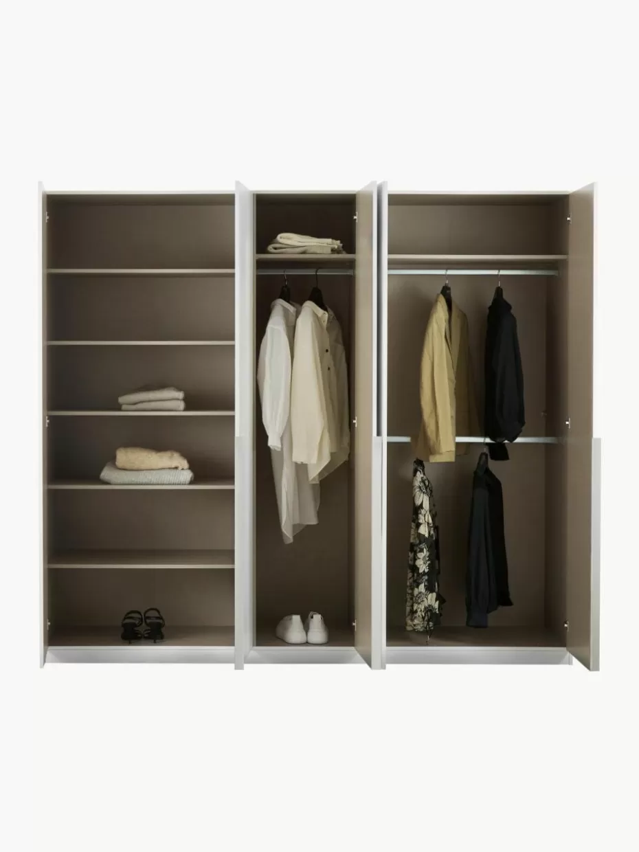 Kleiderschränke-Westwing Drehtürenschrank Mia, 5-türig Grau