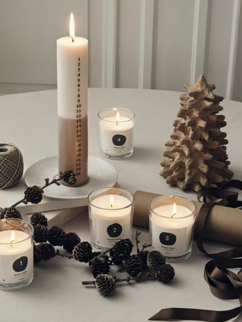 Weihnachtskerzen & Kerzenhalter | Adventsdeko-Broste Copenhagen Duftkerzen Advent (Vanille, Basilikum & Thymian, Zimt, Lebkuchen), 4er-Set