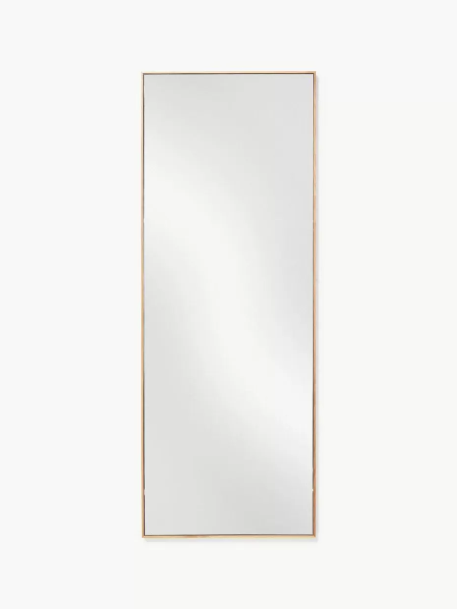 Ganzkörperspiegel | Wandspiegel-Westwing Collection Eckiger Ganzkörperspiegel Avery mit Eichenholzrahmen