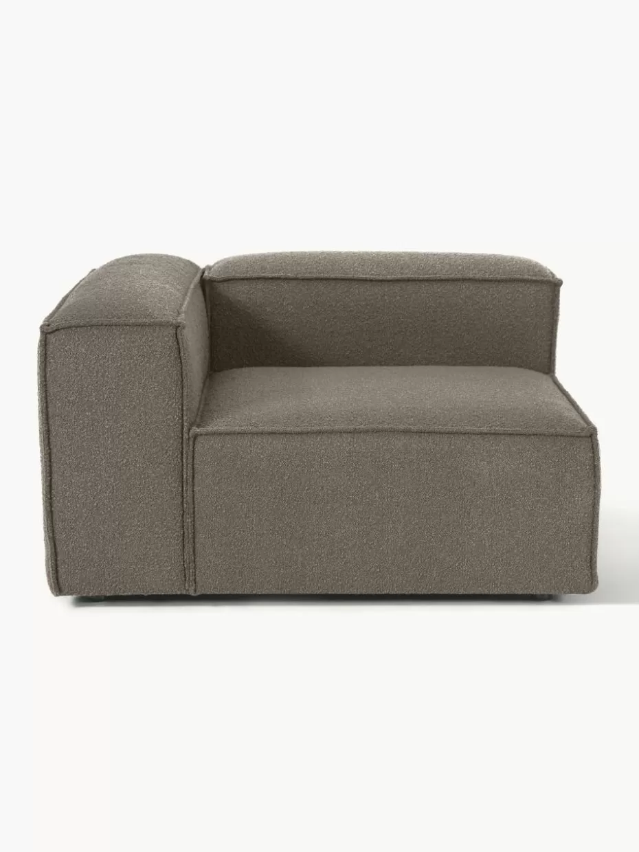 Sofas | Sofaserien-Westwing Collection Eckmodul Lennon aus Bouclé Bouclé Greige