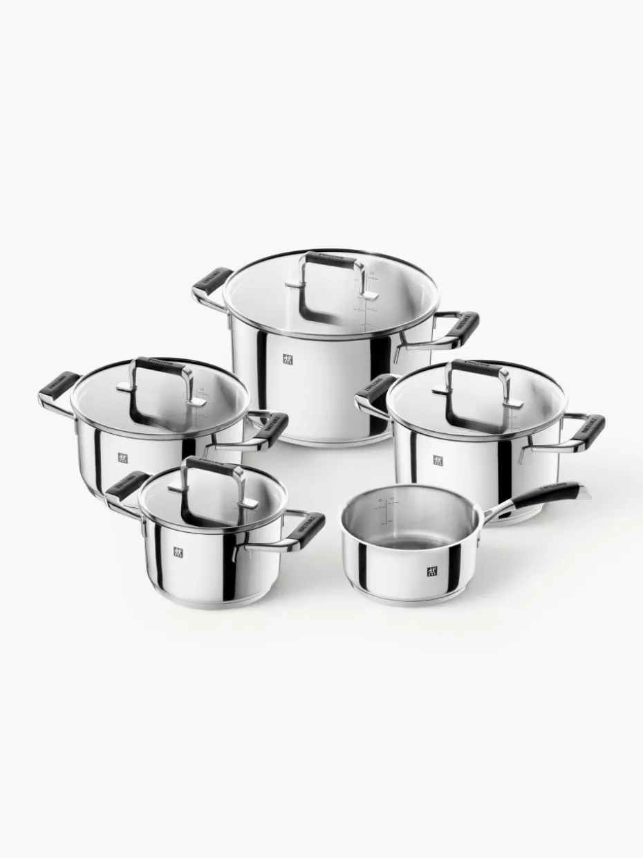 Töpfe-Zwilling Edelstahl-Kochtöpfe Poletto, 5er-Set