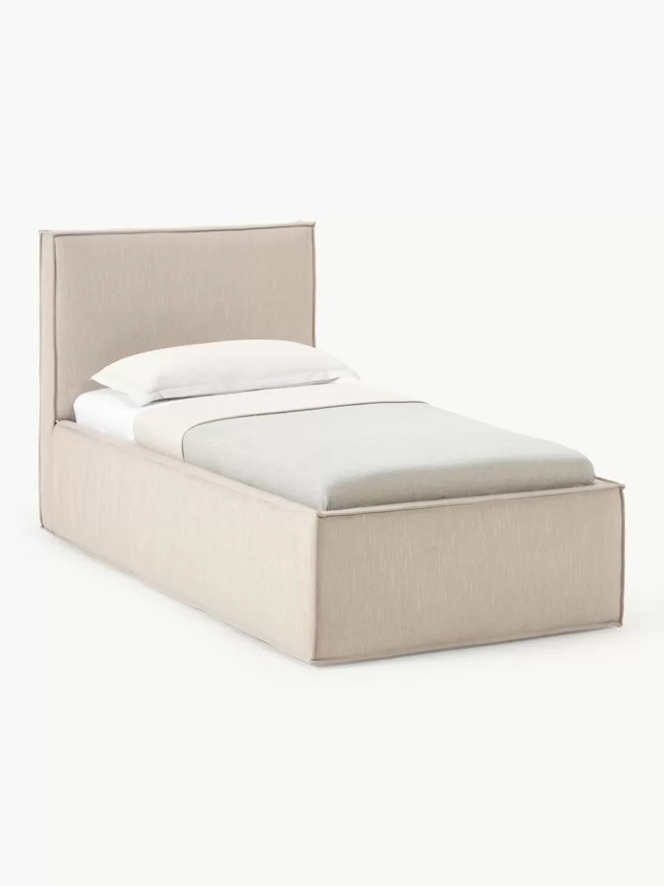Betten-Westwing Collection Einzelbett Dream Webstoff Beige