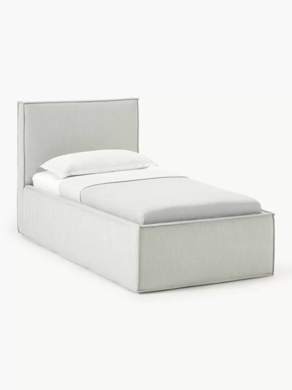 Betten-Westwing Collection Einzelbett Dream Webstoff Greige