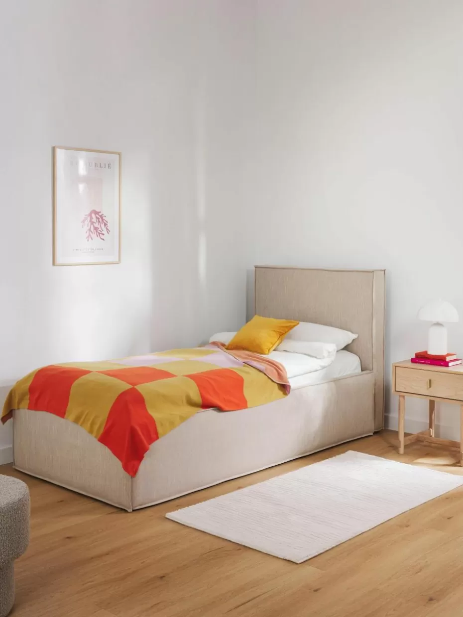 Betten-Westwing Collection Einzelbett Dream Webstoff Beige