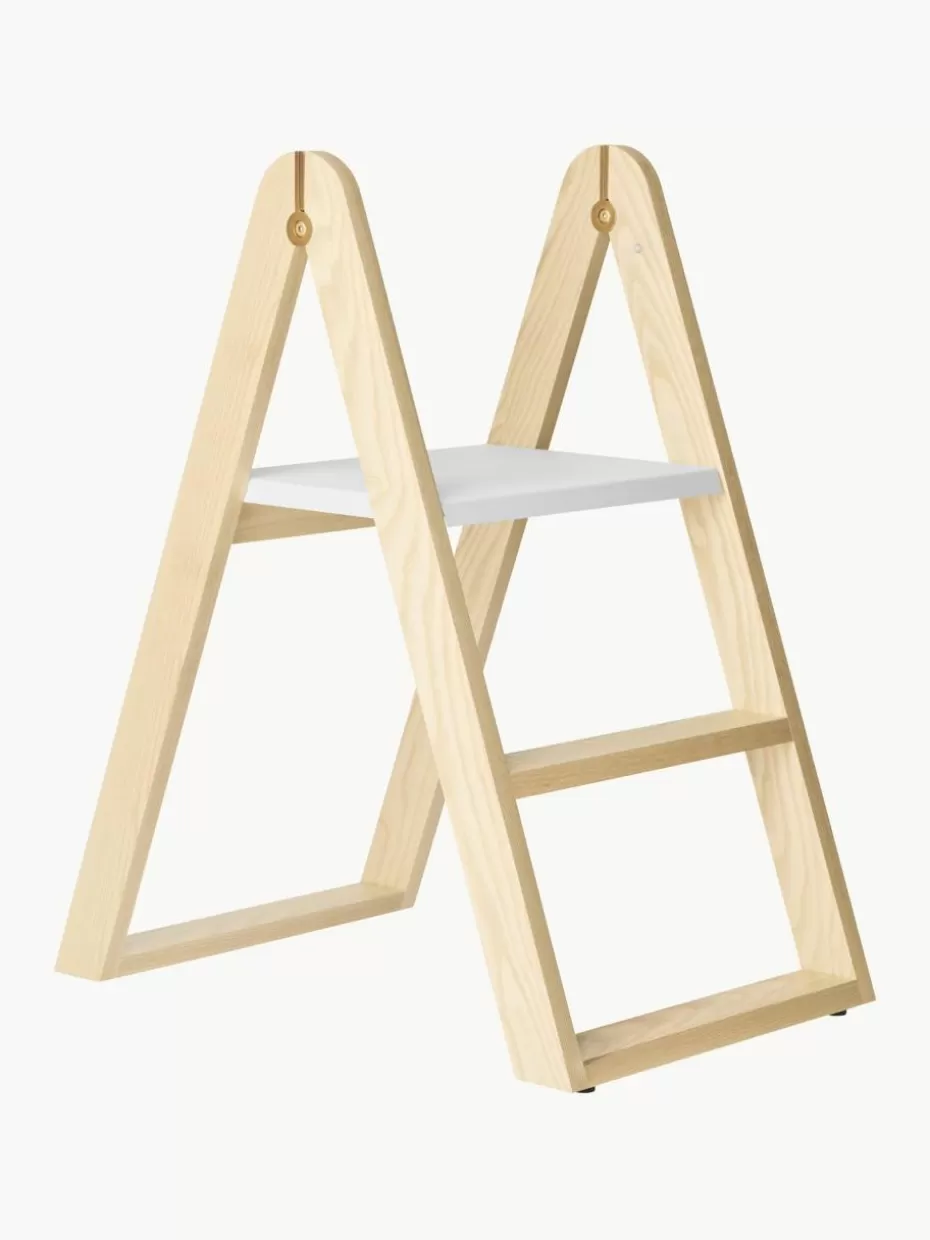 Hocker-Gejst Eschenholz-Stehleiter Reech Eschenholz, Weiß