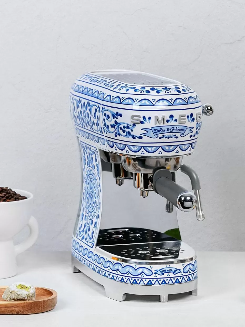 Kaffeemaschinen-Smeg Espressomaschine Dolce & Gabbana - Blu Mediterraneo