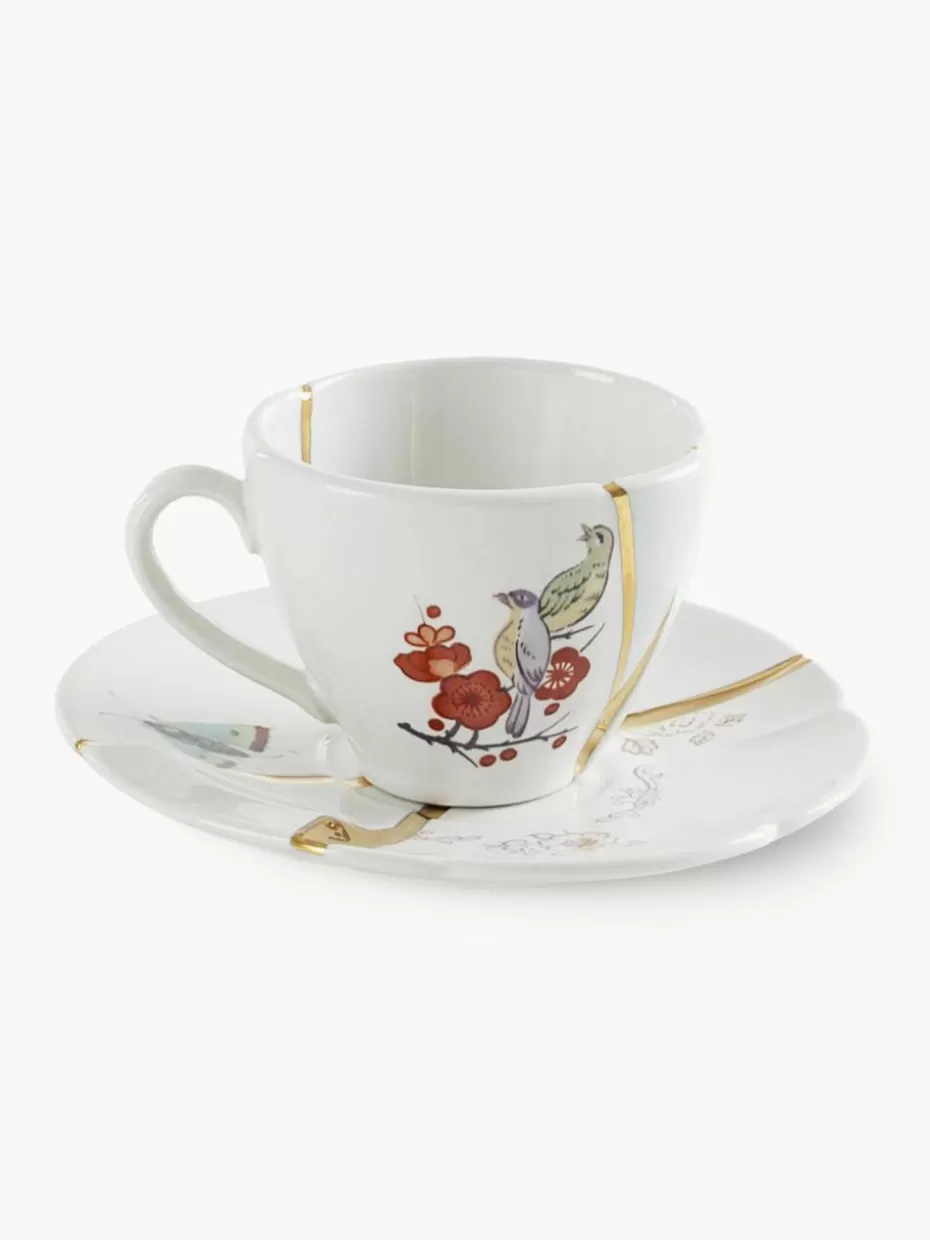 Tassen-Seletti Espressotasse Kintsugi mit Untertasse