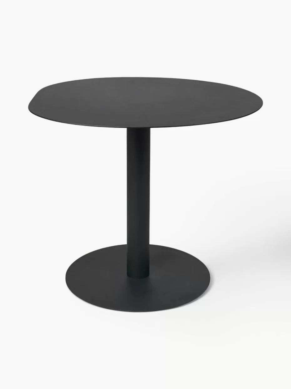 Esstische-ferm LIVING Esstisch Pond in organischer Form, Ø 88 cm Schwarz, matt