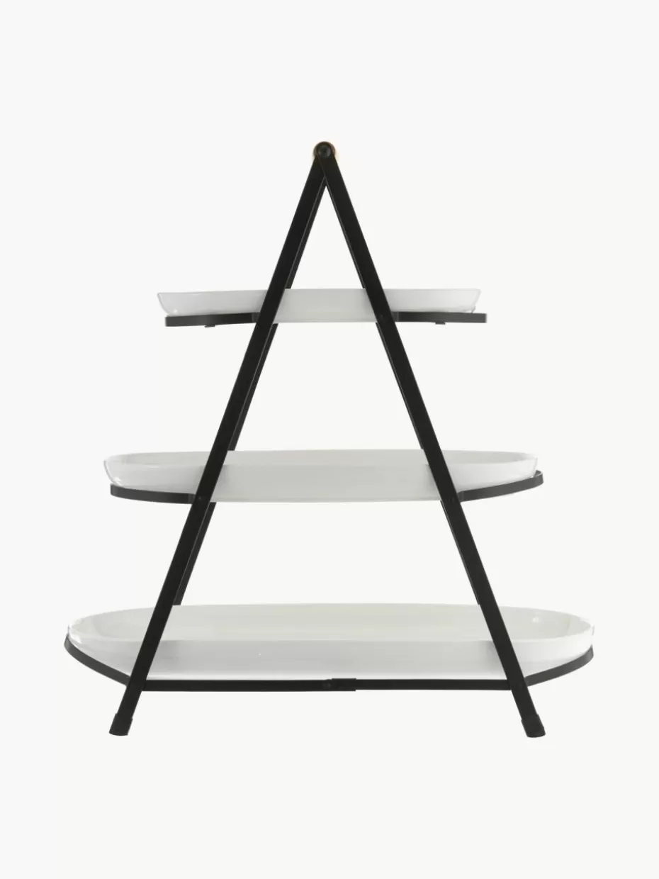 Etageren & Tortenplatten-Ladelle Etagere Tower mit abnehmbaren Ablageflächen aus Porzellan