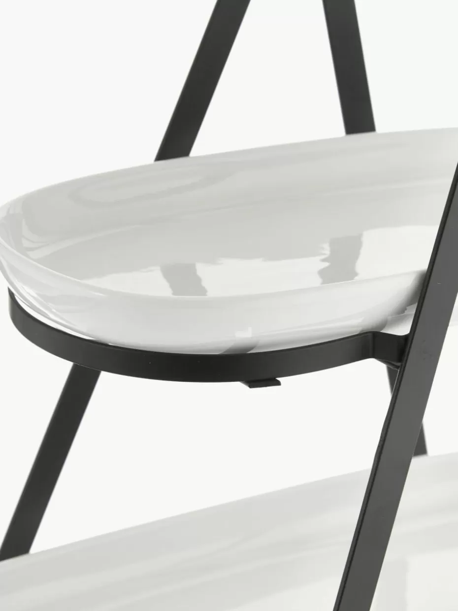 Etageren & Tortenplatten-Ladelle Etagere Tower mit abnehmbaren Ablageflächen aus Porzellan