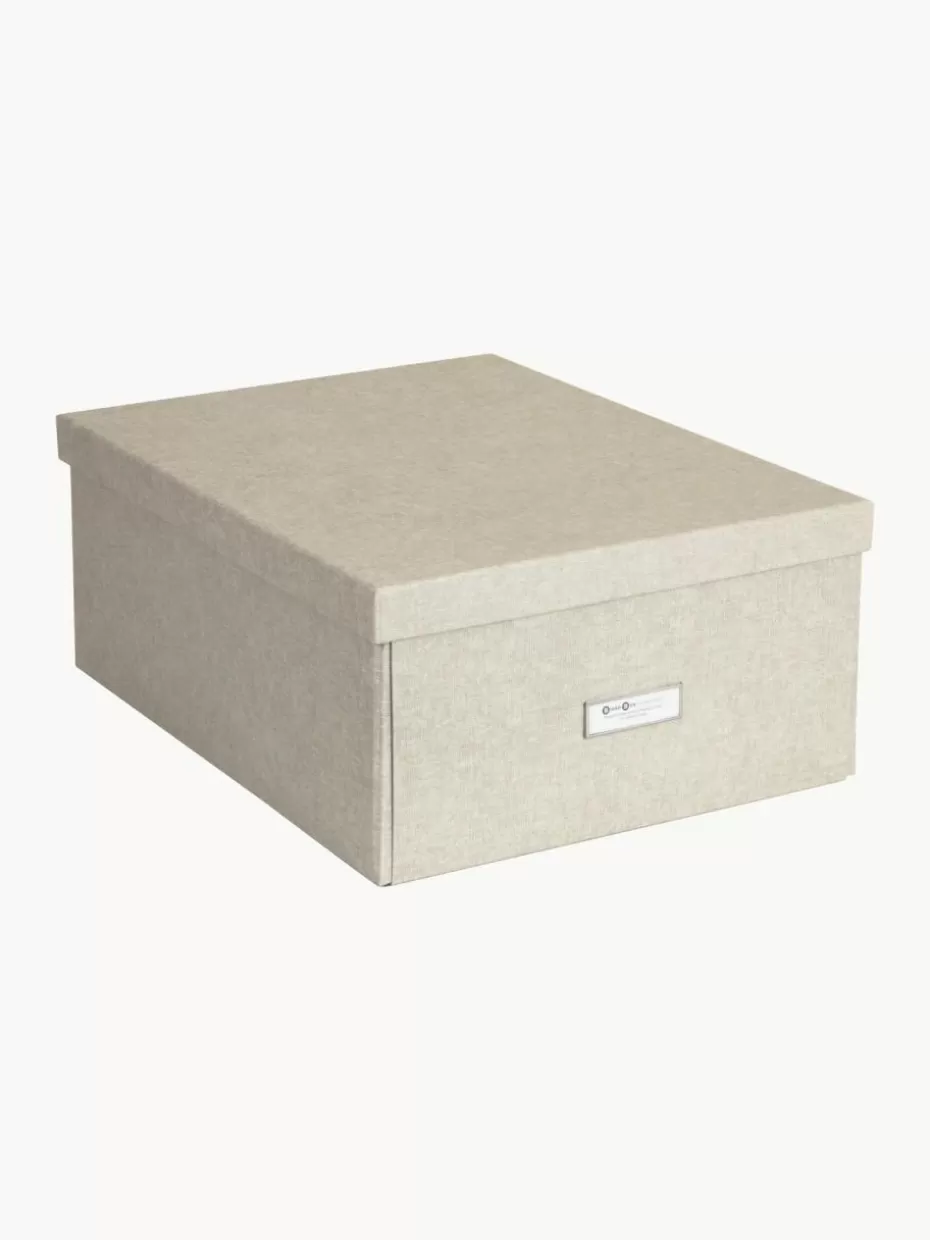 Boxen-Bigso Box of Sweden Faltbare Aufbewahrungsbox Katrin, B 35 x T 45 cm Hellbeige