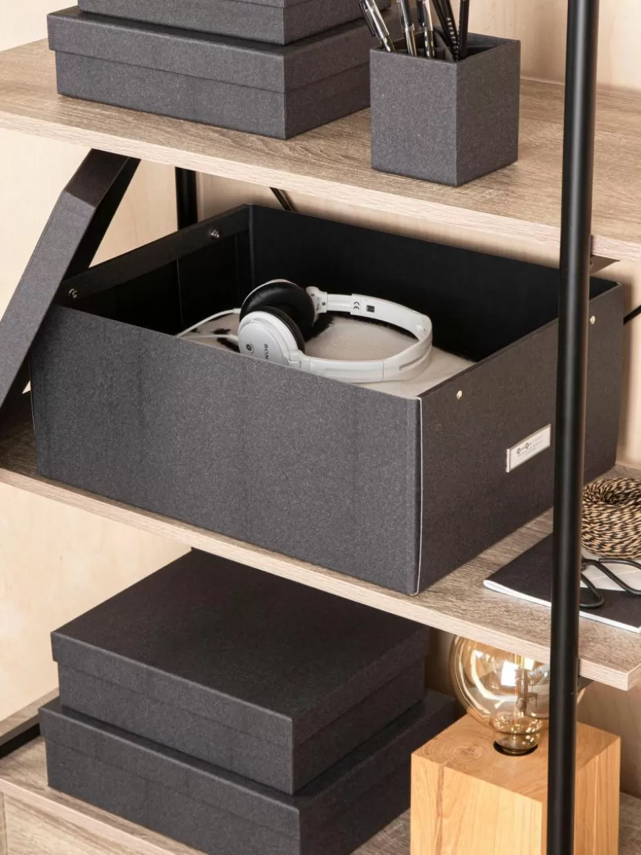 Boxen-Bigso Box of Sweden Faltbare Aufbewahrungsbox Katrin, B 35 x T 45 cm Anthrazit