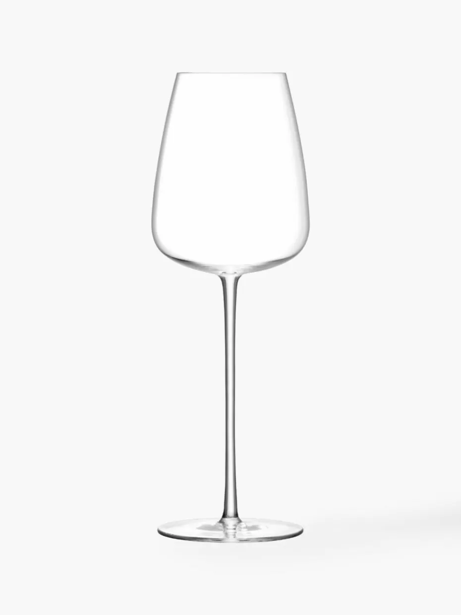 Weingläser-Lsa International Filigrane mundgeblasene Weißweingläser Wine Culture, 2 Stück