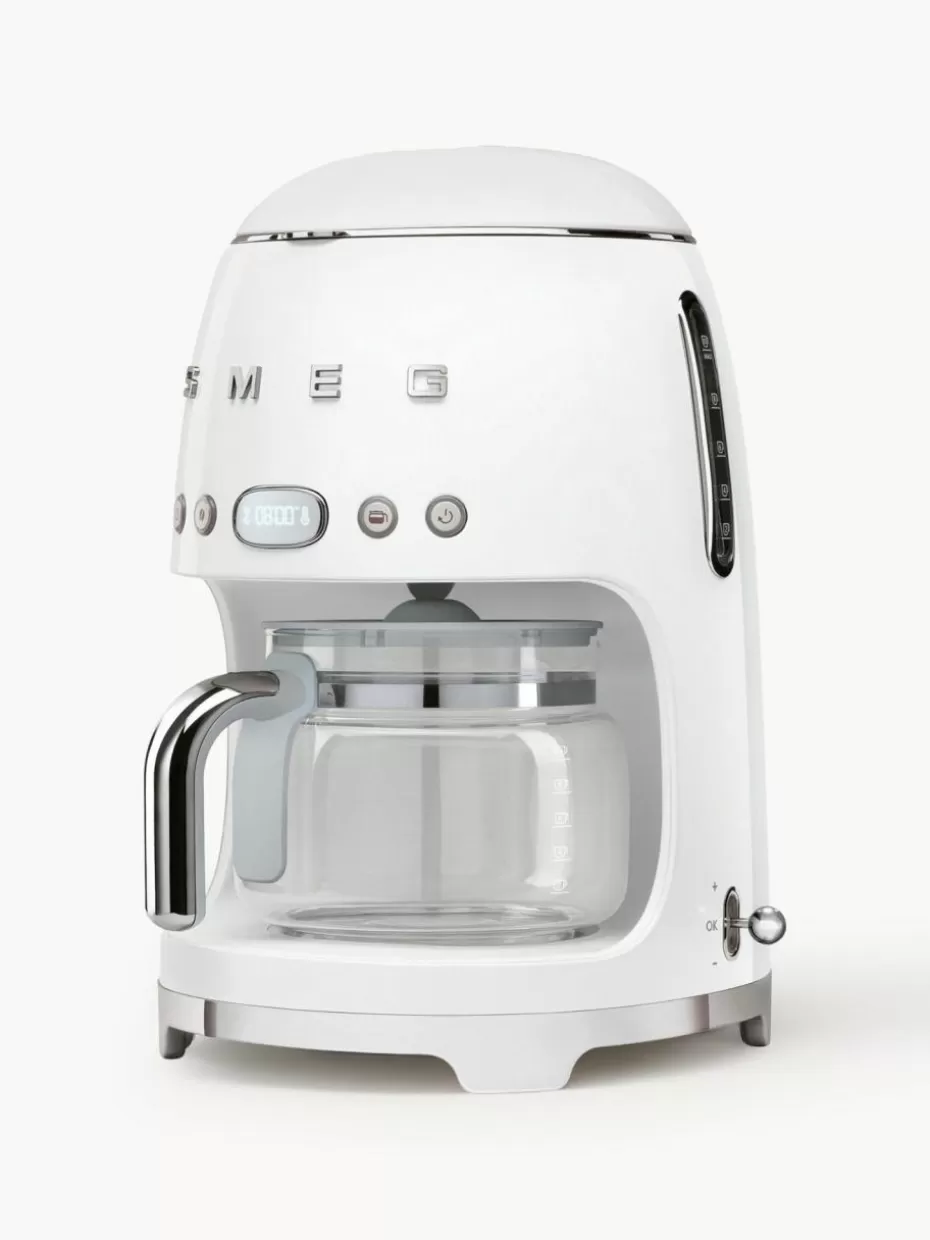 Kaffeemaschinen-Smeg Filterkaffeemaschine 50's Style Weiß, glänzend