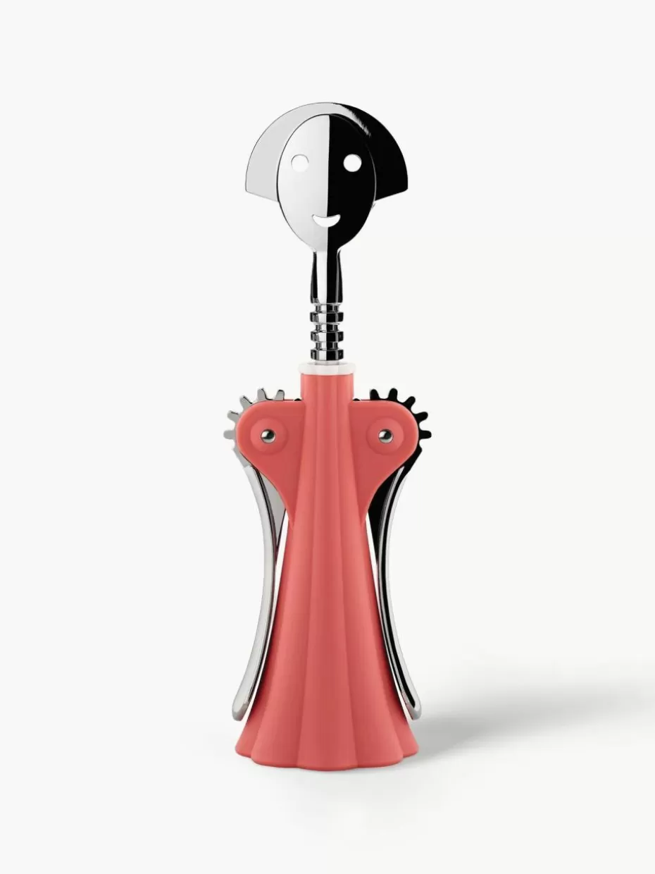 Küchenhelfer-Alessi Flaschenöffner Anna G. Peach, Silberfarben