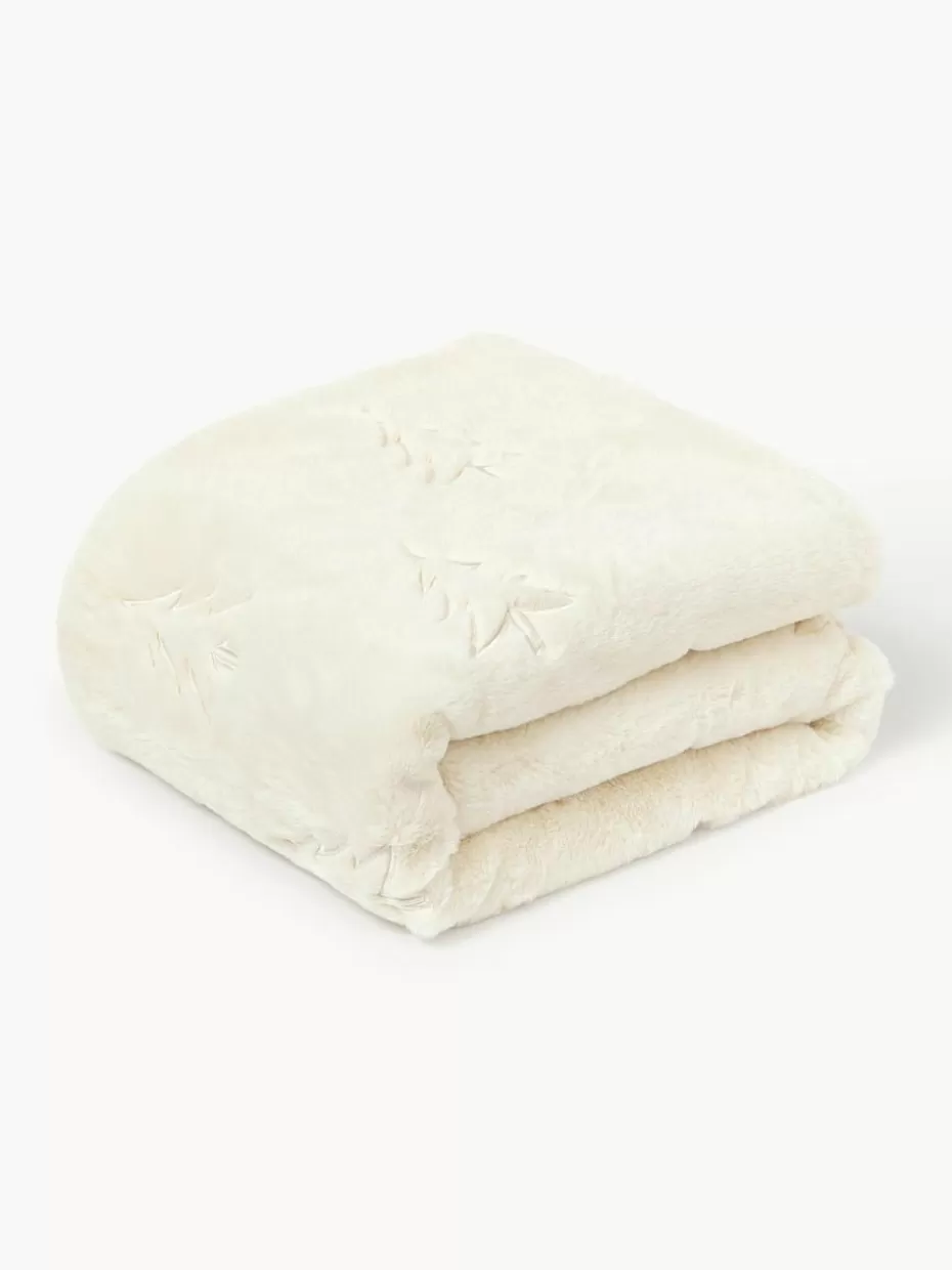 Weihnachtliche Decken & Plaids | Decken & Plaids-Westwing Collection Flauschige Kuscheldecke Nari mit winterlichem Motiv