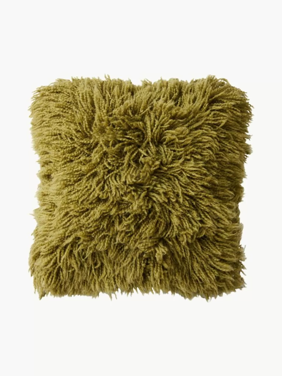 Dekokissen-HKLIVING Flauschiges Kissen Fluffy, handgefertigt