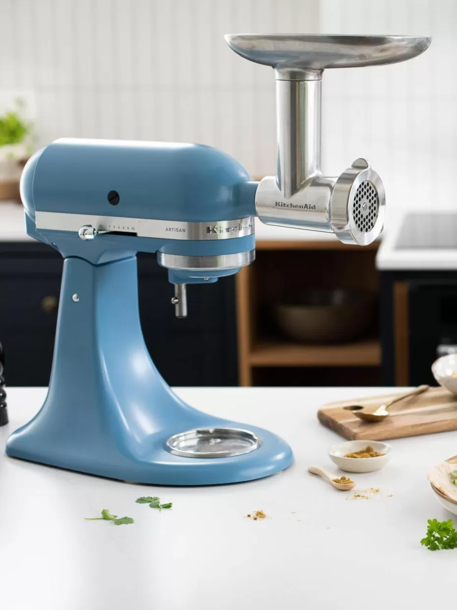 Küchenhelfer | Küchenmaschinen-KitchenAid Fleischwolf-Aufsatz aus Metall mit Wurstfüller