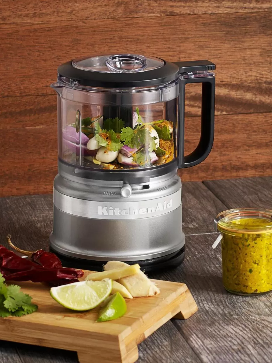 Mixer-KitchenAid Food Processor Mini Dunkelgrau, glänzend
