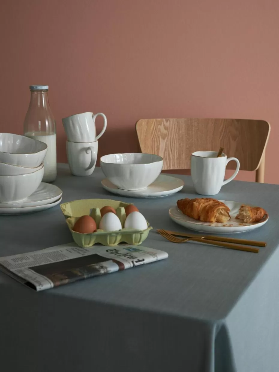 Weihnachtsgeschirr | Geschirr-Sets-Westwing Collection Frühstücks-Set Sali mit Relief, 4 Personen (12-tlg.)