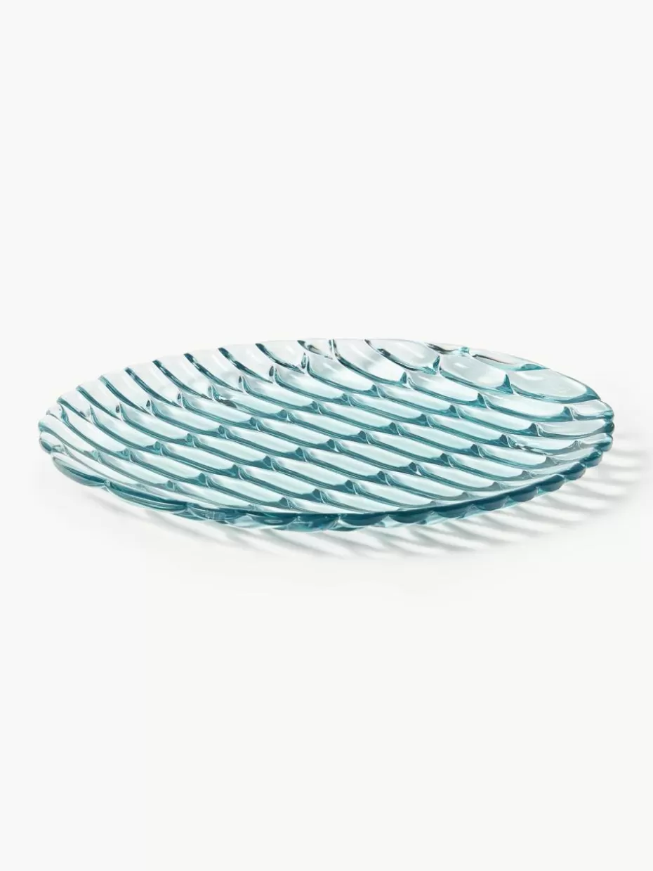 Teller-Kartell Frühstücksteller Jellies mit Strukturmuster, 4 Stück Hellblau