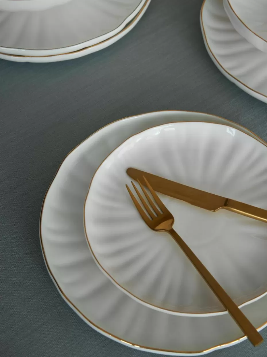 Weihnachtsgeschirr | Teller-Westwing Collection Frühstücksteller Sali mit Relief, 2 Stück