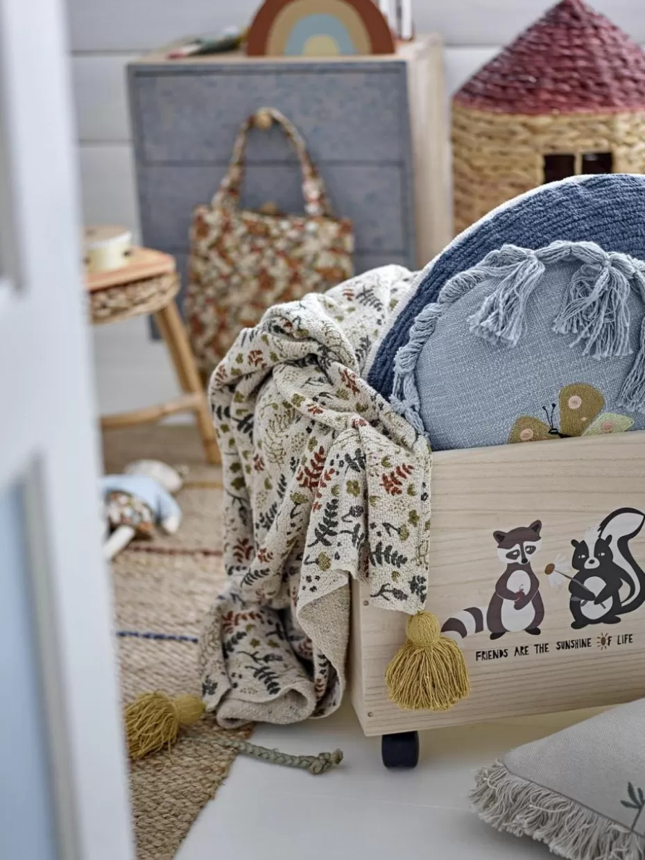 Kuschel- & Krabbeldecken-Bloomingville mini Geblümte Decke Filipa mit Quasten