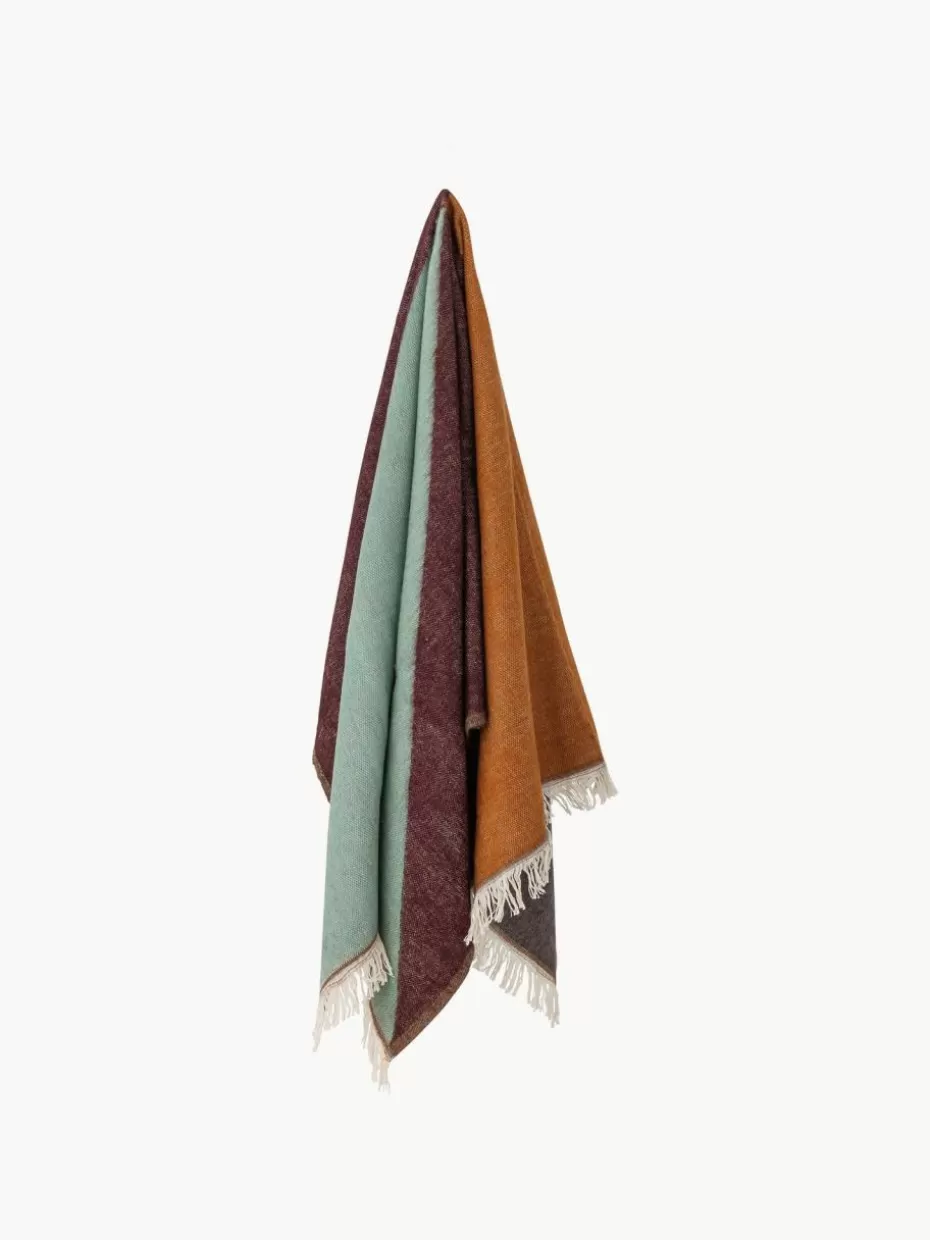 Decken & Plaids-Bloomingville Gemusterter Plaid Ara
