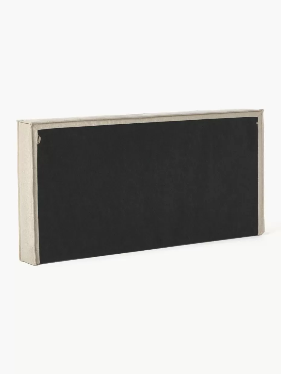 Betten-Westwing Collection Gepolstertes Kopfteil Kamila, zur Wandmontage Hellbeige