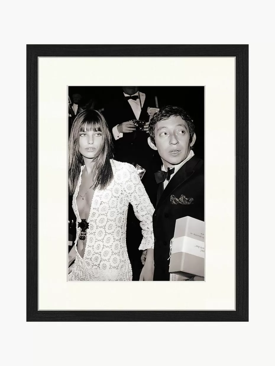 Bilder-Any Image Gerahmte Fotografie Serge Gainsbourg & Jane Birkin