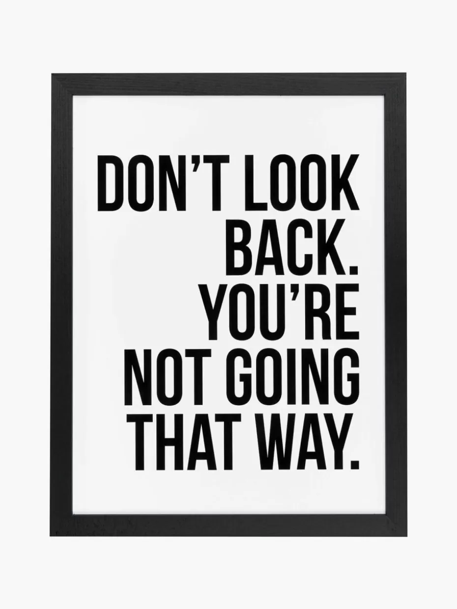 Bilder-Any Image Gerahmter Digitaldruck Don't Look Back