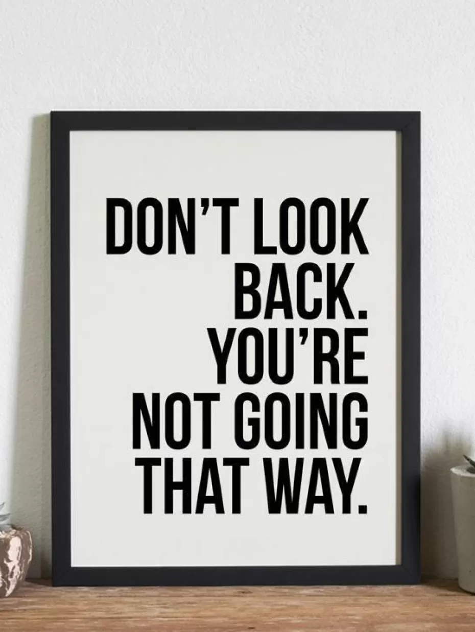 Bilder-Any Image Gerahmter Digitaldruck Don't Look Back