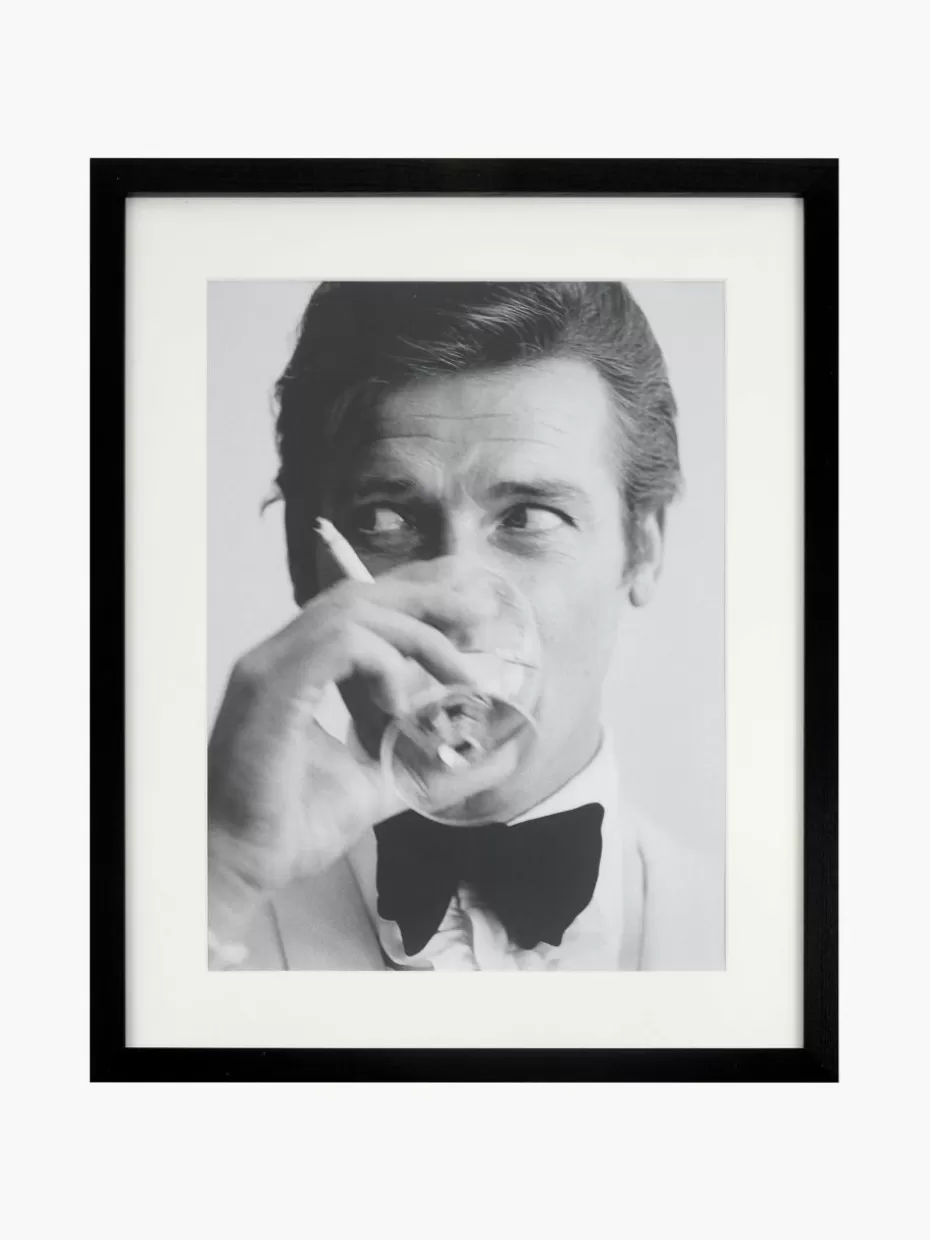 Bilder-Any Image Gerahmter Digitaldruck James Bond Drinking