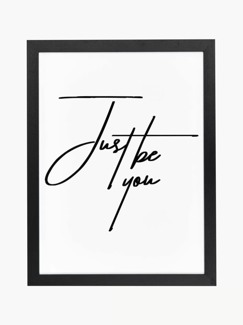 Bilder-Any Image Gerahmter Digitaldruck Just be You