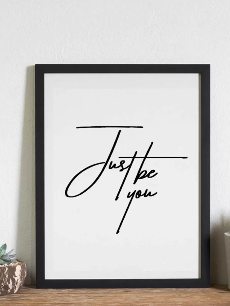 Bilder-Any Image Gerahmter Digitaldruck Just be You