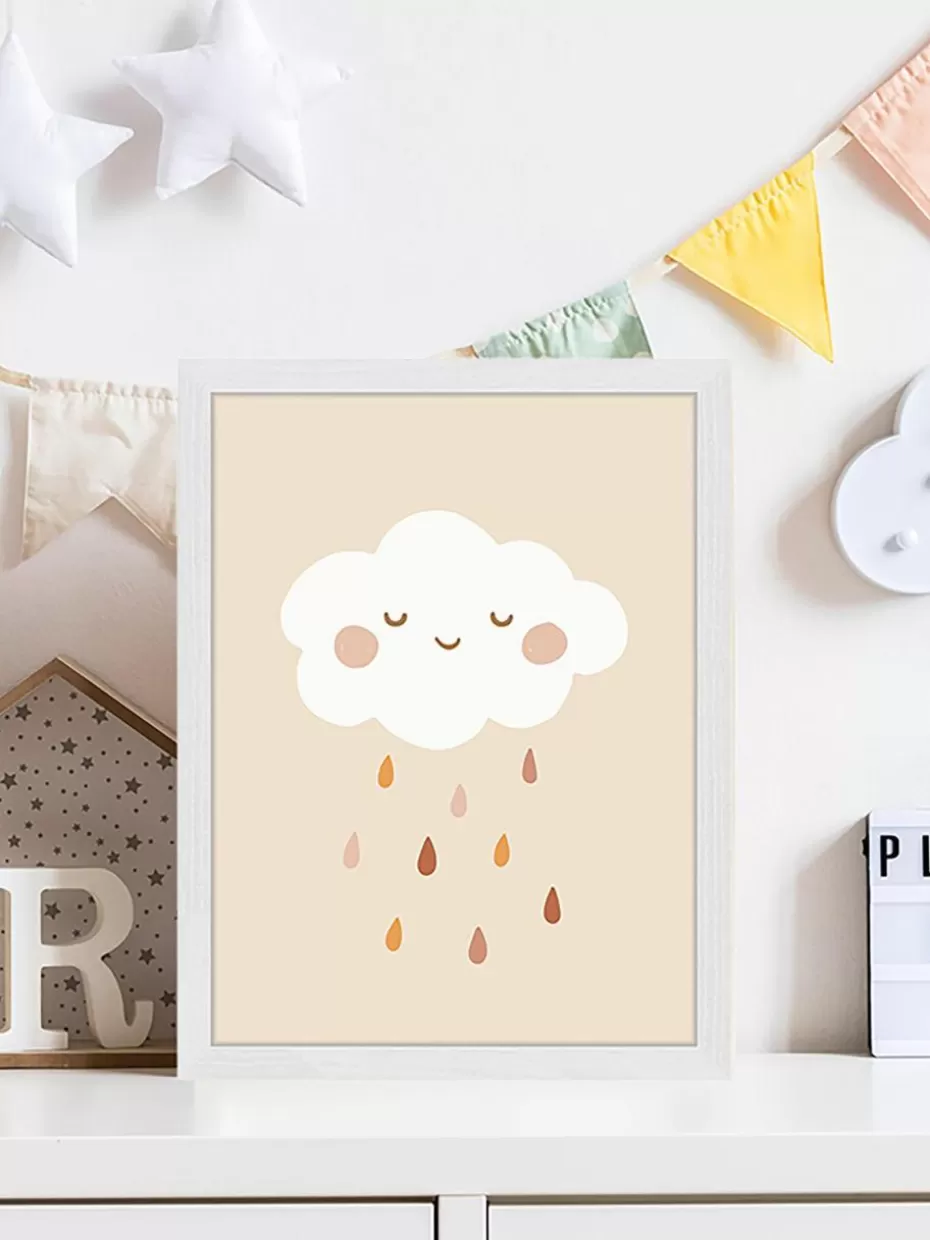 Deko-Any Image Gerahmter Digitaldruck Lovely Rain