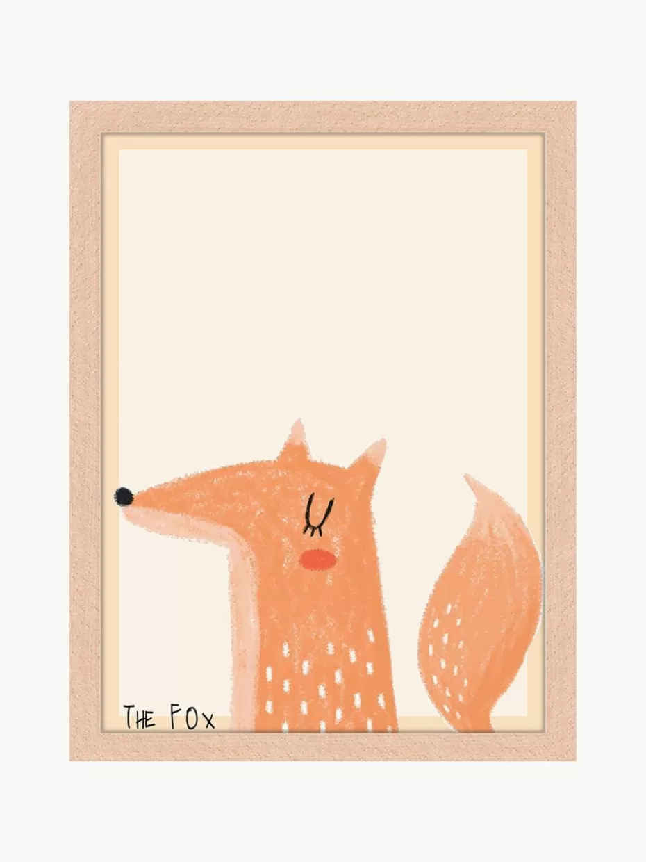 Deko-Any Image Gerahmter Digitaldruck The Fox