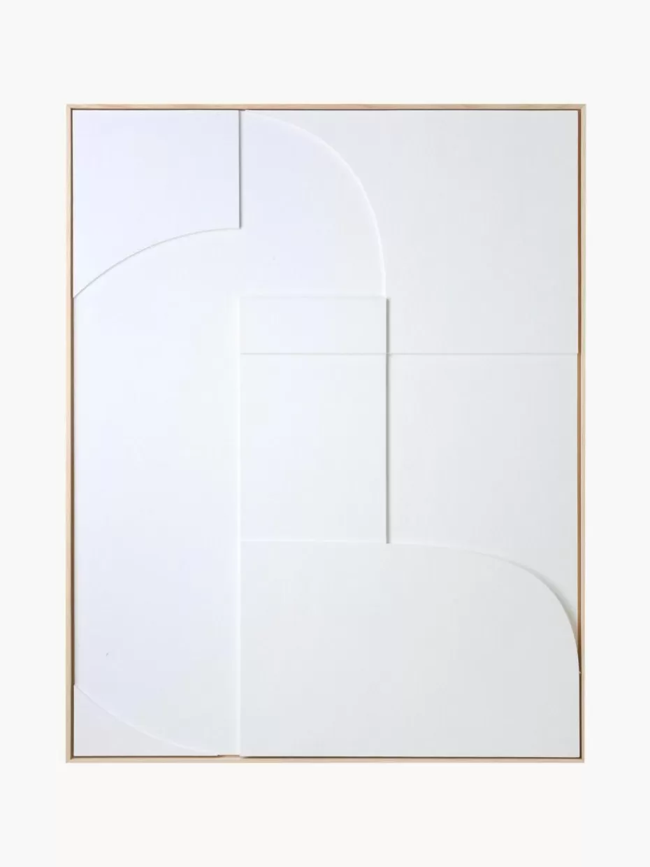 Wandobjekte-HKLIVING Gerahmtes Relief-Wandbild Amido