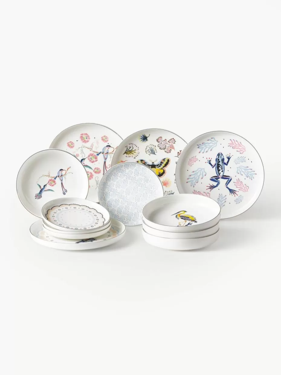 Geschirr-Sets | Geschirrserien-Westwing Collection Geschirr-Set Flamboyant, 4 Personen (12-tlg.)