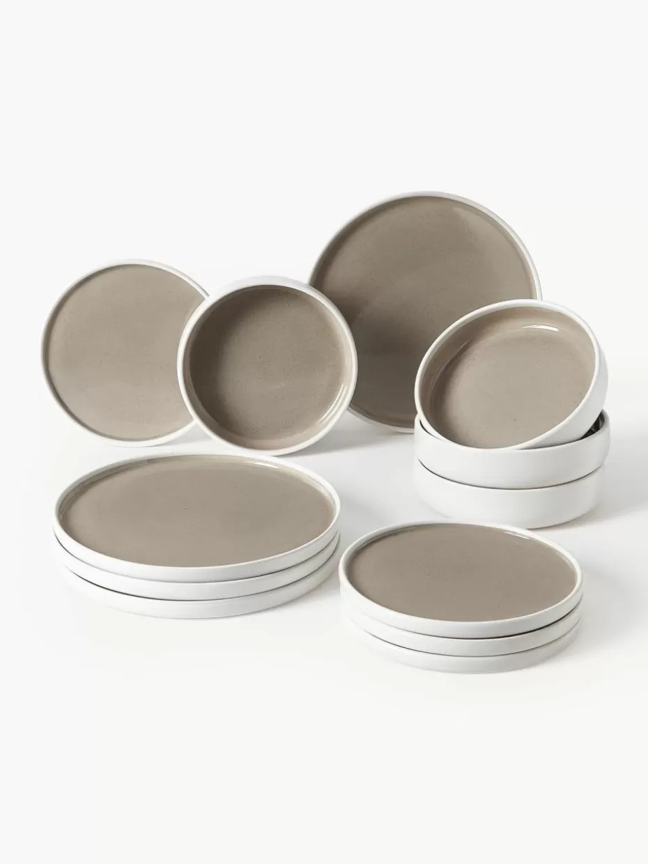 Geschirr-Sets | Geschirrserien-Westwing Collection Geschirr-Set Ginger, 4 Personen (12-tlg.)