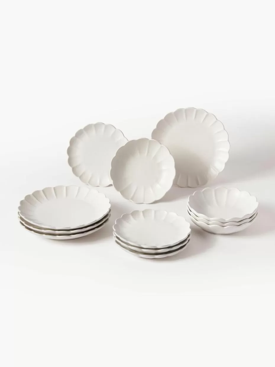 Geschirr-Sets | Geschirrserien-Westwing Collection Geschirr-Set Sabina, 4 Personen (12-tlg.)