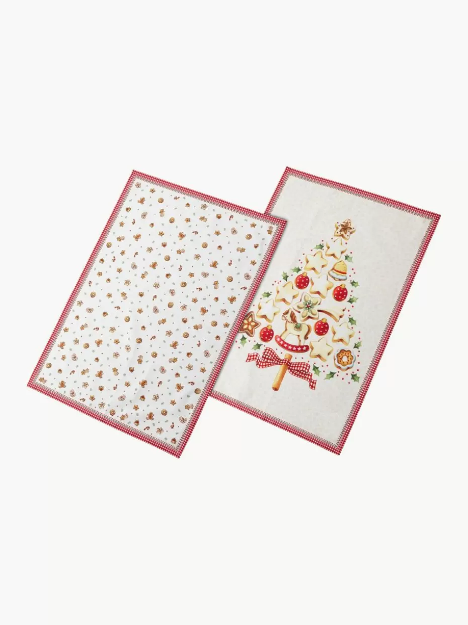 Weihnachtsbacken | Weihnachtstischwäsche-Villeroy & Boch Geschirrtücher Winter Bakery Delight, 2er-Set