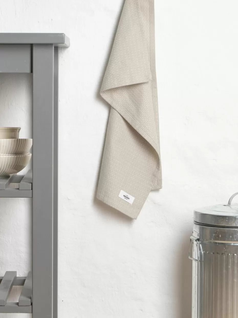 Küchentextilien | Küchentextilien-The Organic Company Geschirrtuch Lupin aus Bio-Baumwolle Hellbeige, Mintgrün
