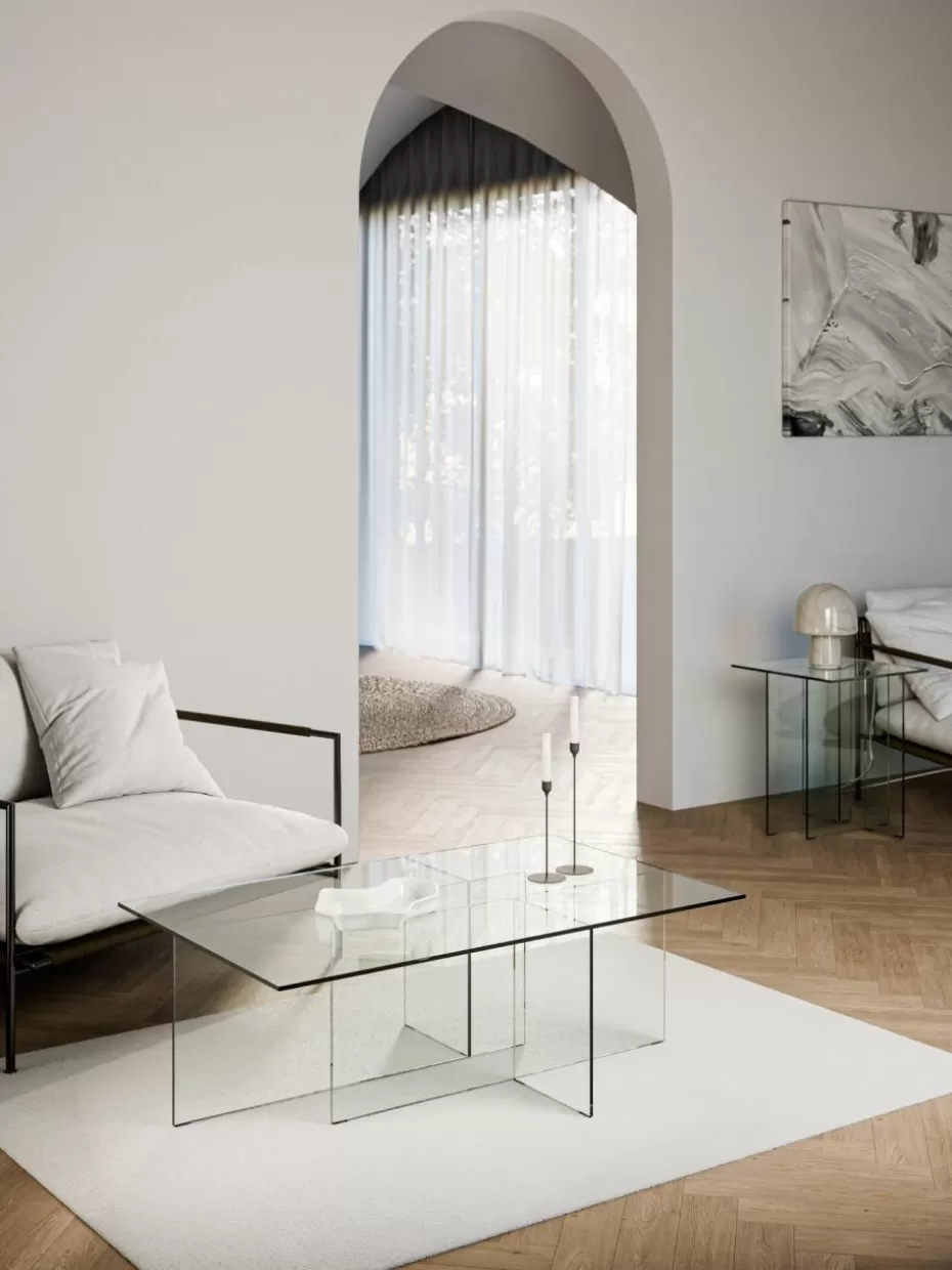 Couchtische-Westwing Collection Glas-Couchtisch Anouk Transparent