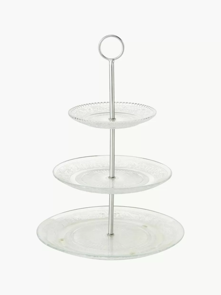 Weihnachtsbacken | Weihnachtsgeschirr-Westwing Glas-Etagere Relief