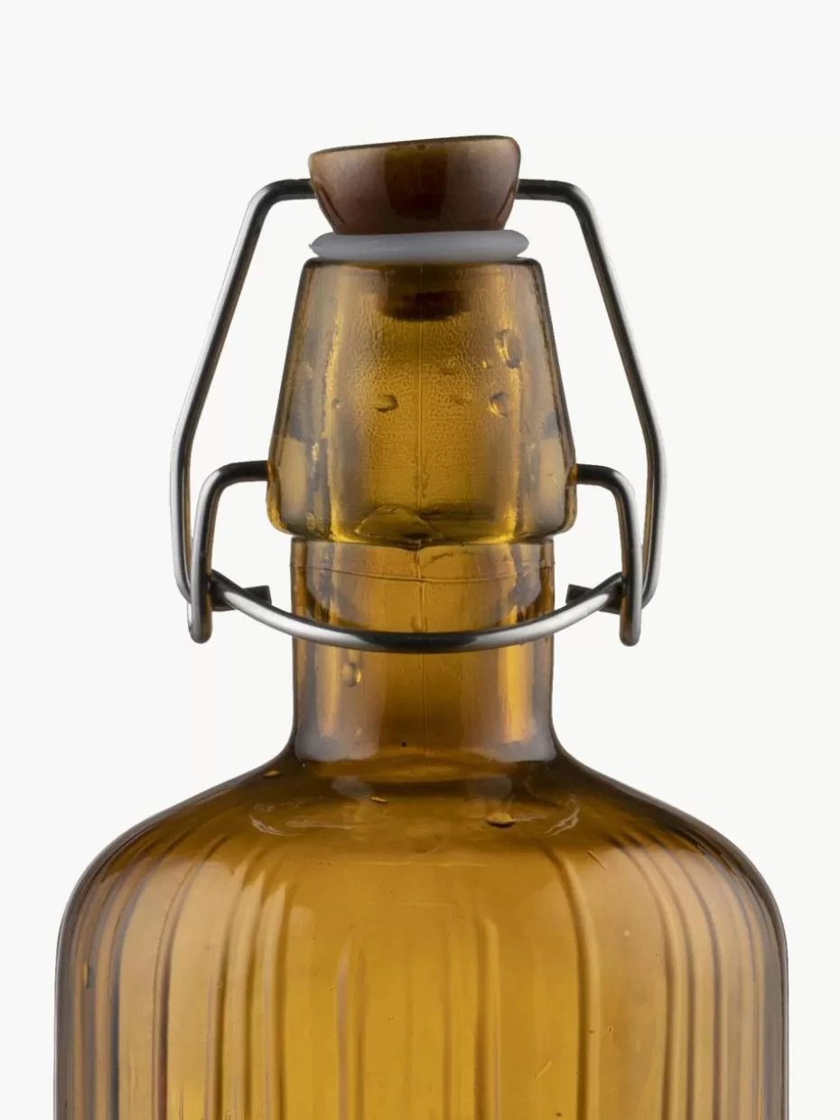 Kannen & Karaffen-Bitz Glasflasche Kusintha, 1.2 L Ockergelb