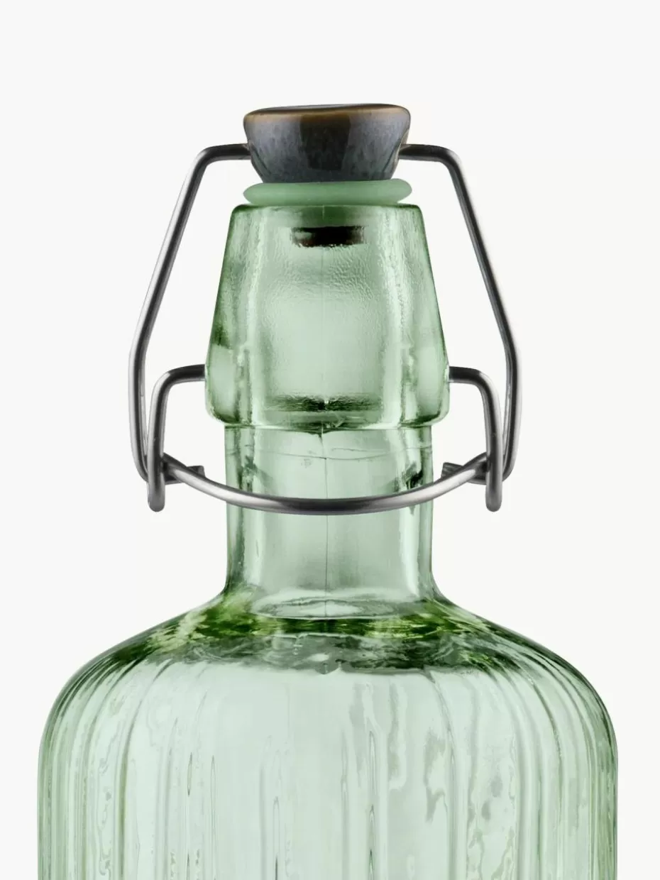 Kannen & Karaffen-Bitz Glasflasche Kusintha, 1.2 L Grün