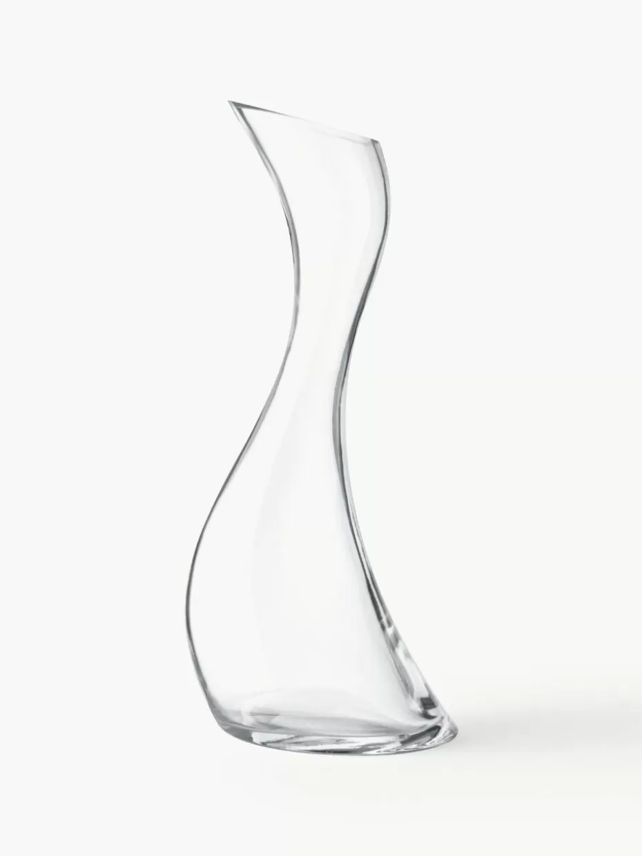 Kannen & Karaffen-Georg Jensen Glas-Karaffe Cobra in organischer Form, 750 ml
