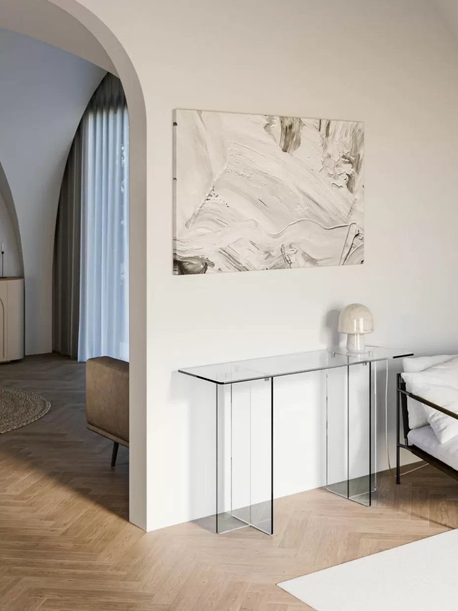 Konsolen-Westwing Collection Glas-Konsole Anouk Transparent
